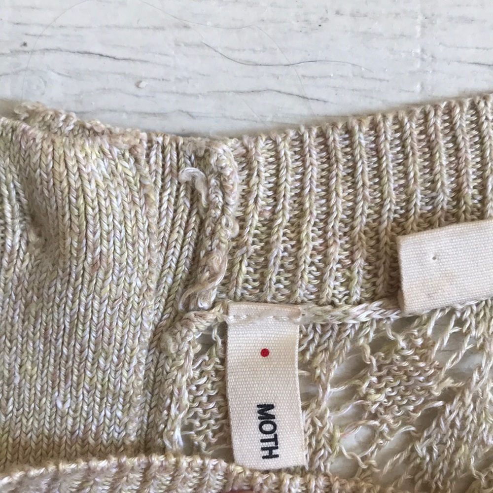 Anthropologie Moth open knit slouchy sweater - Picture 4 of 5